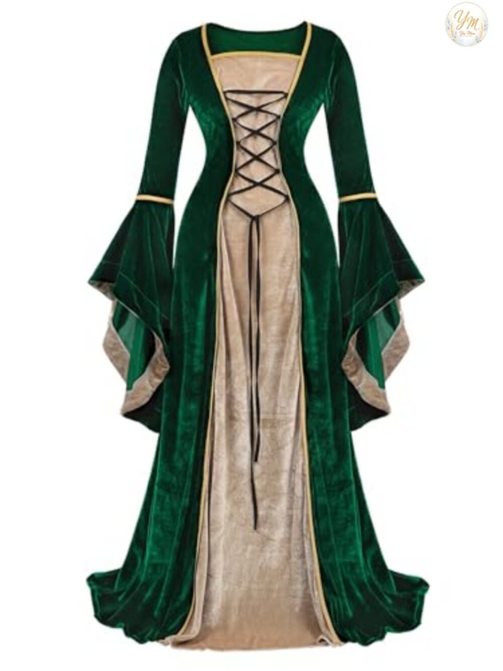 Renaissance Medieval Dress Velvet Fairy Costume Victorian Halloween